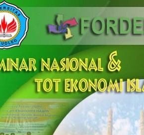 Undangan Seminar Nasional dan TOT Pemikiran Ekonomi Islam - Universitas Halu Oleo Kendari