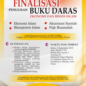 UNDANGAN: Finalisasi Penulisan Buku Daras