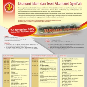 Short Course dan ToT Ekonomi Islam dan Teori Akuntansi Syariah